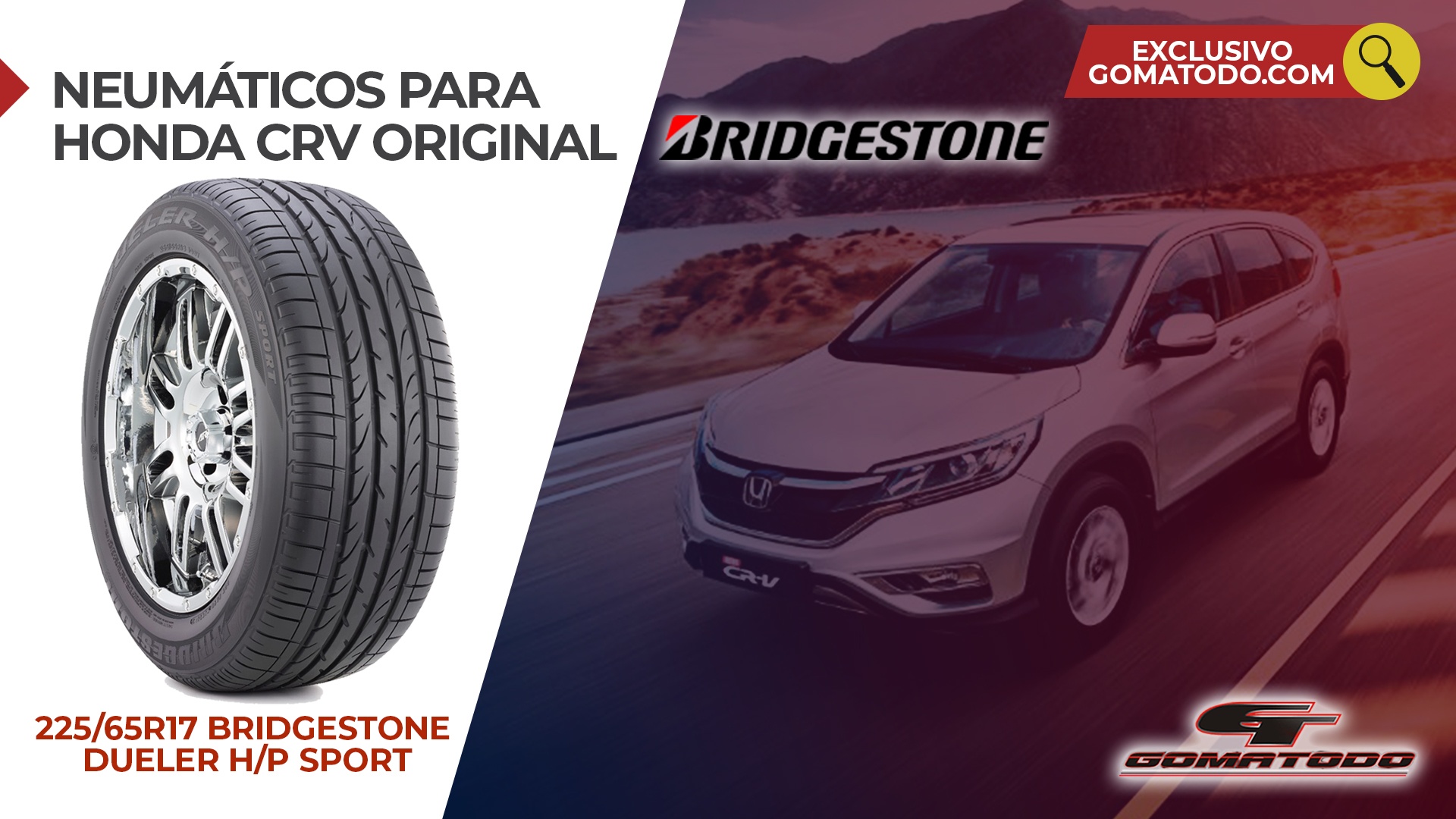 Neumáticos recomendados para Honda CRV » Bridgestone Distribuidor Oficial
