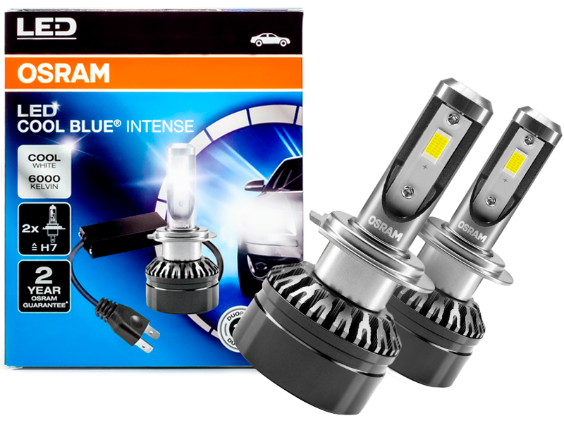OSRAM-faros LED H7 para coche, bombillas genuinas de haz alto/bajo, 6000  más de brillo, 45210CW, 140% K, LEDriving - AliExpress
